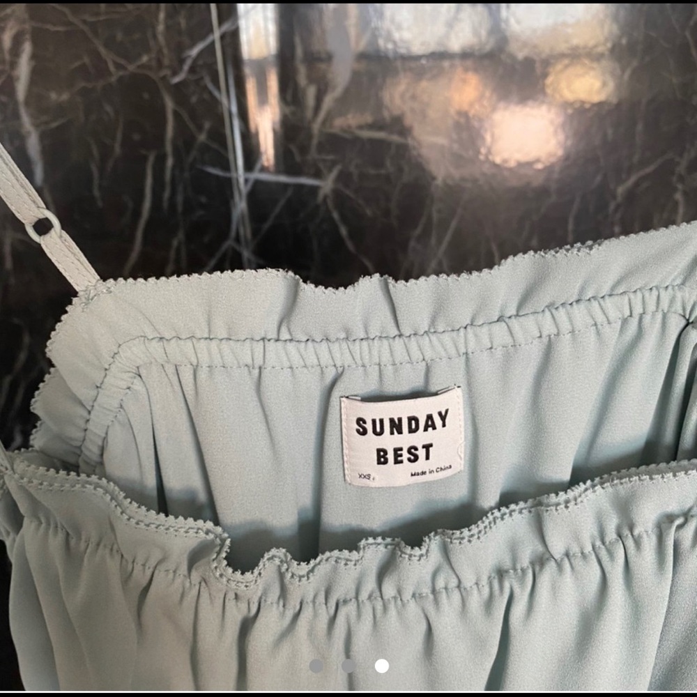 SOLD*aritzia Sunday best sea foam green mini - Picture 3 of 3